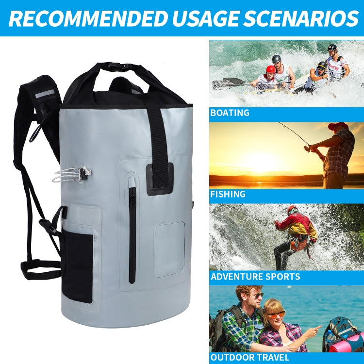 TM0322004 30L Outdoor Sports Multifunctional Waterproof Bag(Orange Red)