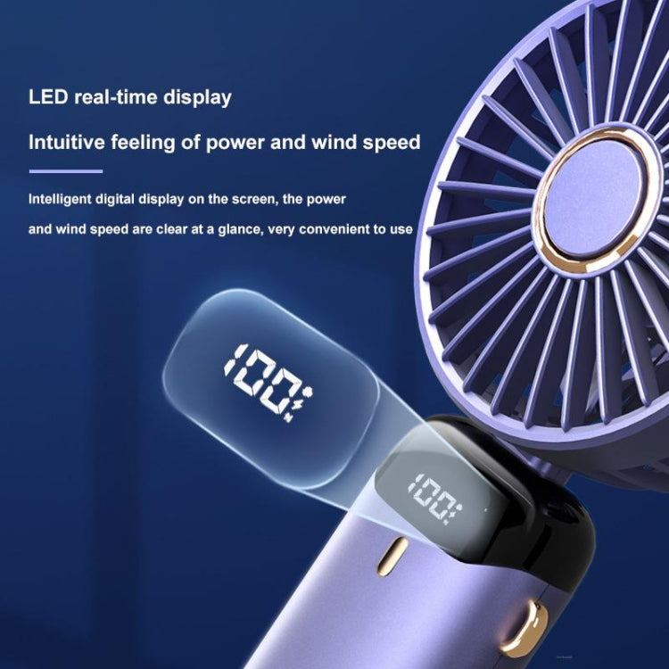 USB Handheld Digital Display Folding Aromatherapy Fan, Battery Capacity: 4000mAh