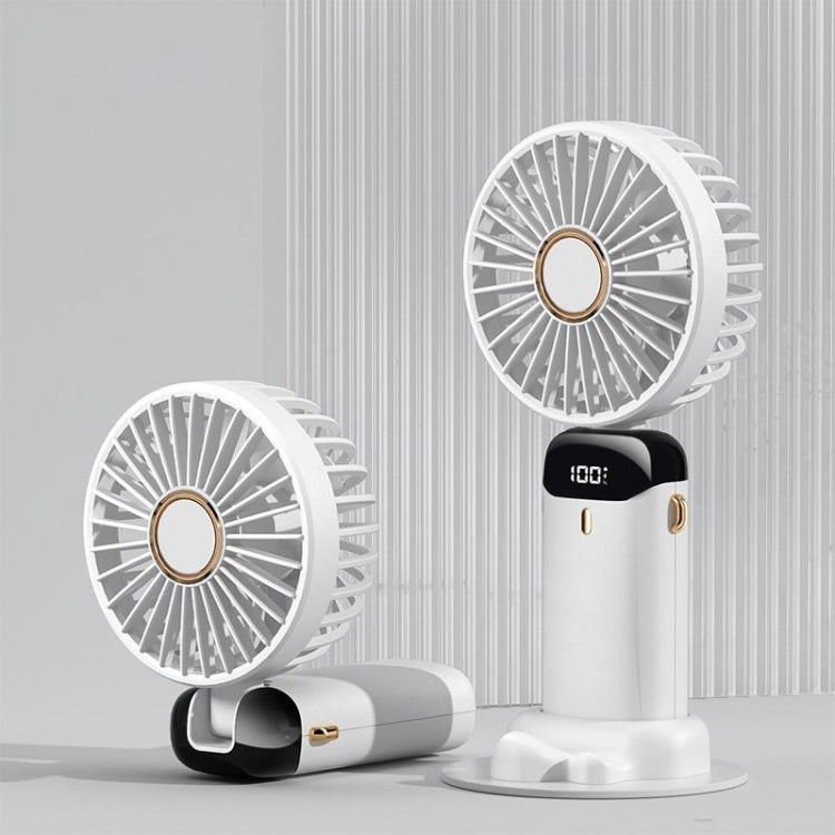 USB Handheld Digital Display Folding Aromatherapy Fan, Battery Capacity: 5000mAh