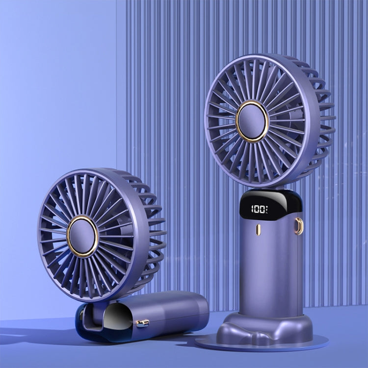 USB Handheld Digital Display Folding Aromatherapy Fan, Battery Capacity: 5000mAh