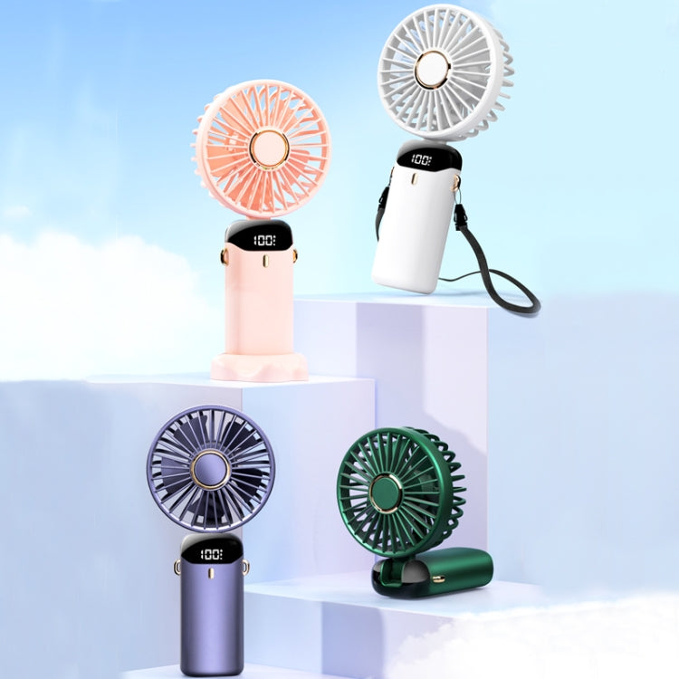 USB Handheld Digital Display Folding Aromatherapy Fan, Battery Capacity: 5000mAh