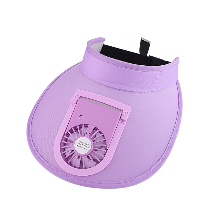 USB Rechargeable Fan Hat Summer Sunshade Large Brim Empty Top Sun Hat
