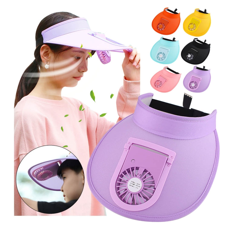 USB Rechargeable Fan Hat Summer Sunshade Large Brim Empty Top Sun Hat