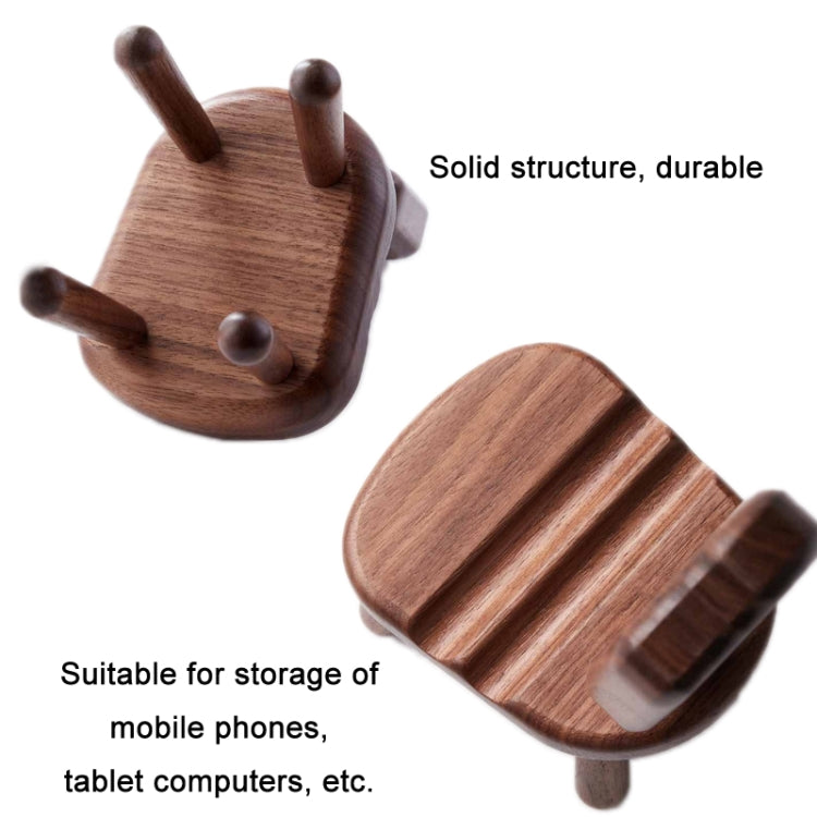 Wooden Desktop Adjustable Phone Holder(Ice Cream)