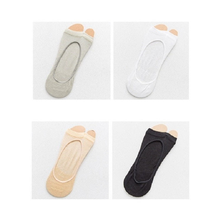 5 PCS Anti-heel Invisible High Heels Socks Pumps Boat Socks Toe Socks, Size: One Size