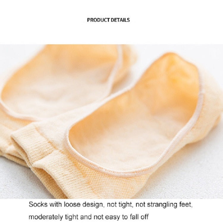 5 PCS Anti-heel Invisible High Heels Socks Pumps Boat Socks Toe Socks, Size: One Size
