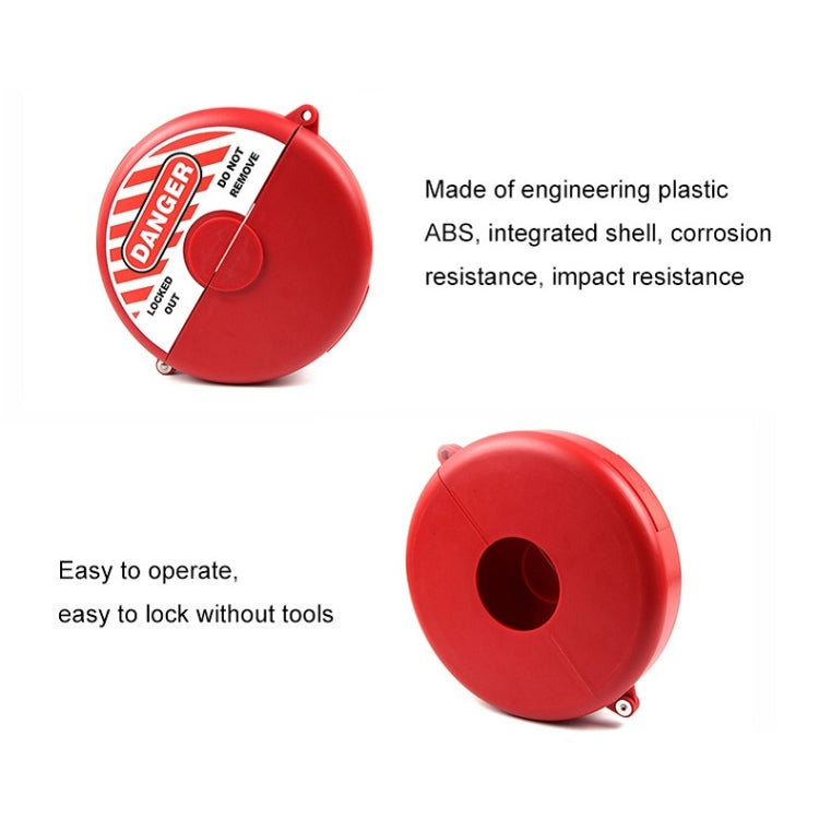 Prolockey Industrial Safety Gate Valve Lock Equipment Overhaul Gas Valve Lock Disc Engineering Lock, Specification: SGVL05