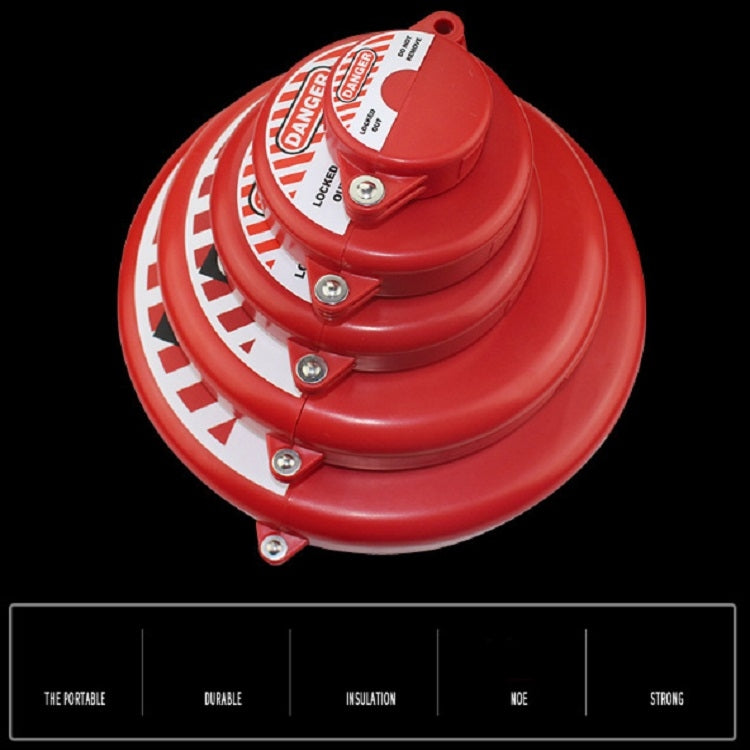 Prolockey Industrial Safety Gate Valve Lock Equipment Overhaul Gas Valve Lock Disc Engineering Lock, Specification: SGVL05