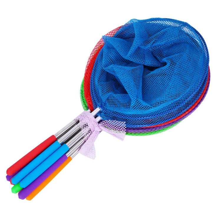 10 PCS Stainless Steel Telescopic Children Catching Fish And Insects Net(Color Random Delivery)