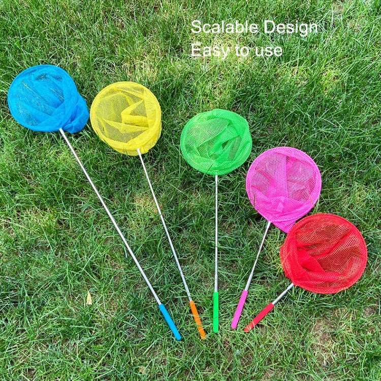 10 PCS Stainless Steel Telescopic Children Catching Fish And Insects Net(Color Random Delivery)