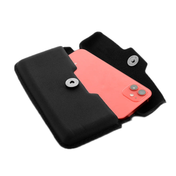 Multifunctional Mobile Phone Wallet Magnetic Bag for 5.5-6.7 inch(Black)