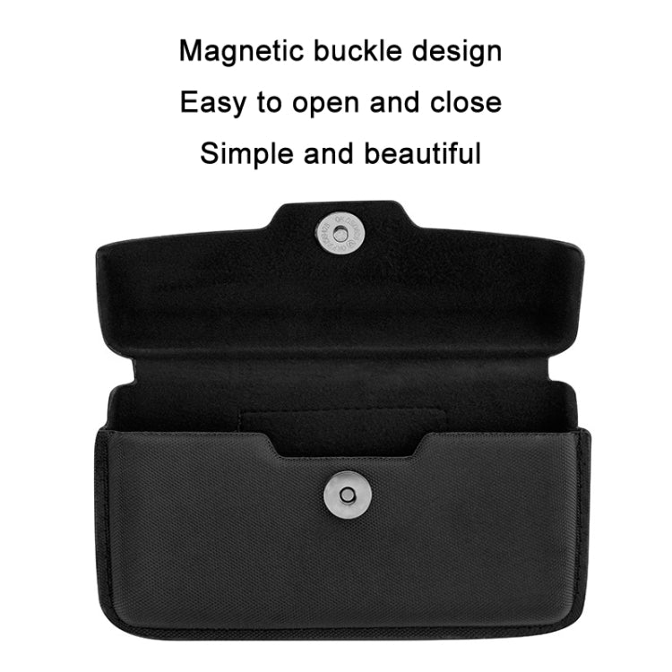 Multifunctional Mobile Phone Wallet Magnetic Bag for 5.5-6.7 inch(Black)