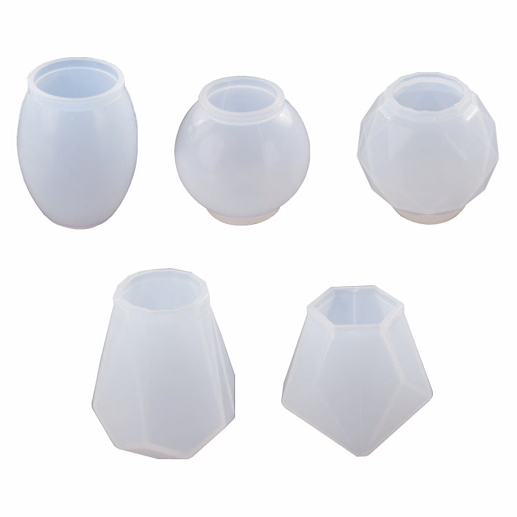 DIY Crystal Epoxy Resin Red Wine Stopper Silicone Mold,Style: Five Molds