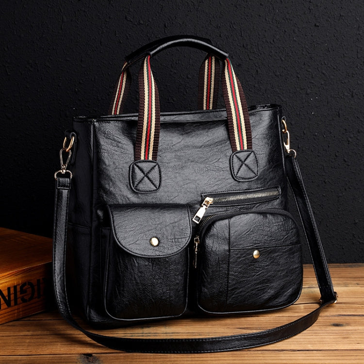 Large-capacity Messenger Bag Handbag Multi-pocket Shoulder Bag Middle-aged Mother Bag