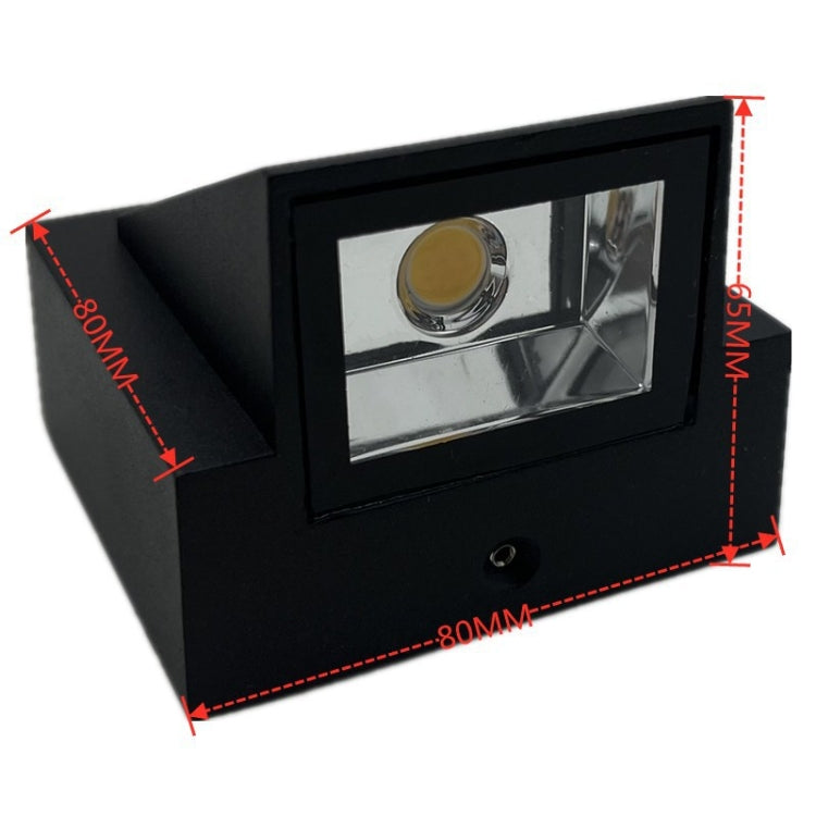 Outdoor Square Waterproof Wall Light, Power: Single K 5W