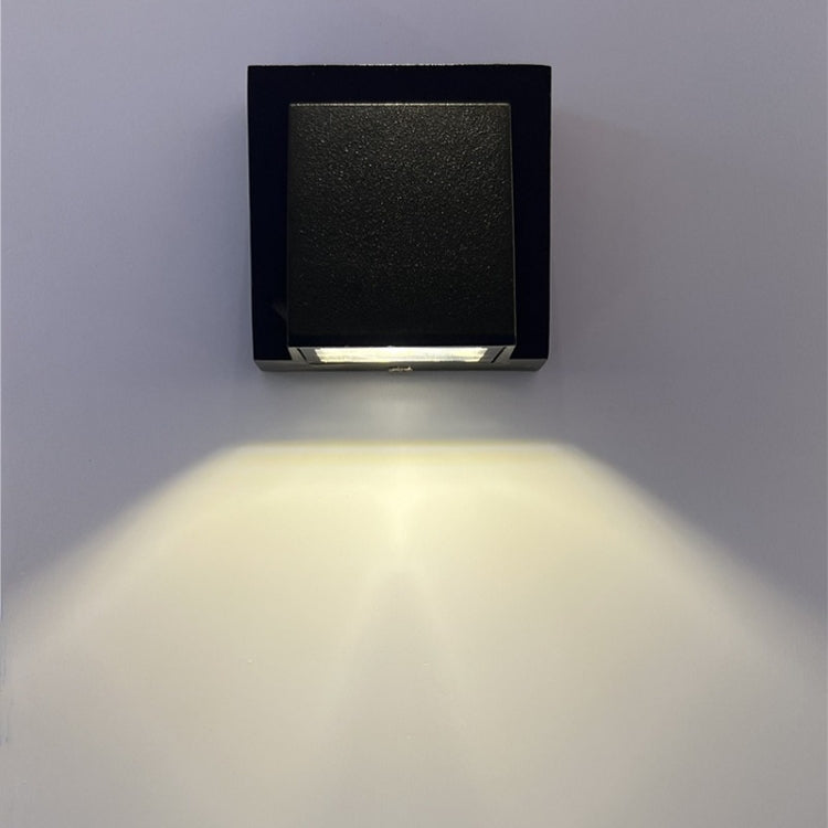 Outdoor Square Waterproof Wall Light, Power: Single K 5W