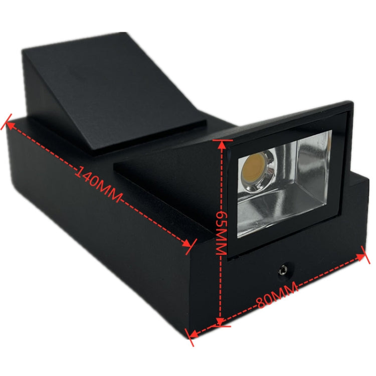 Outdoor Square Waterproof Wall Light, Power: Double K 6W