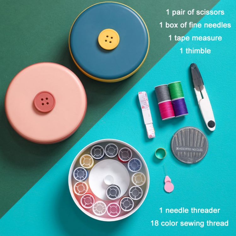 23 In 1 Multifunctional Household Circular Needle & Thread Sewing Tool Set(White)