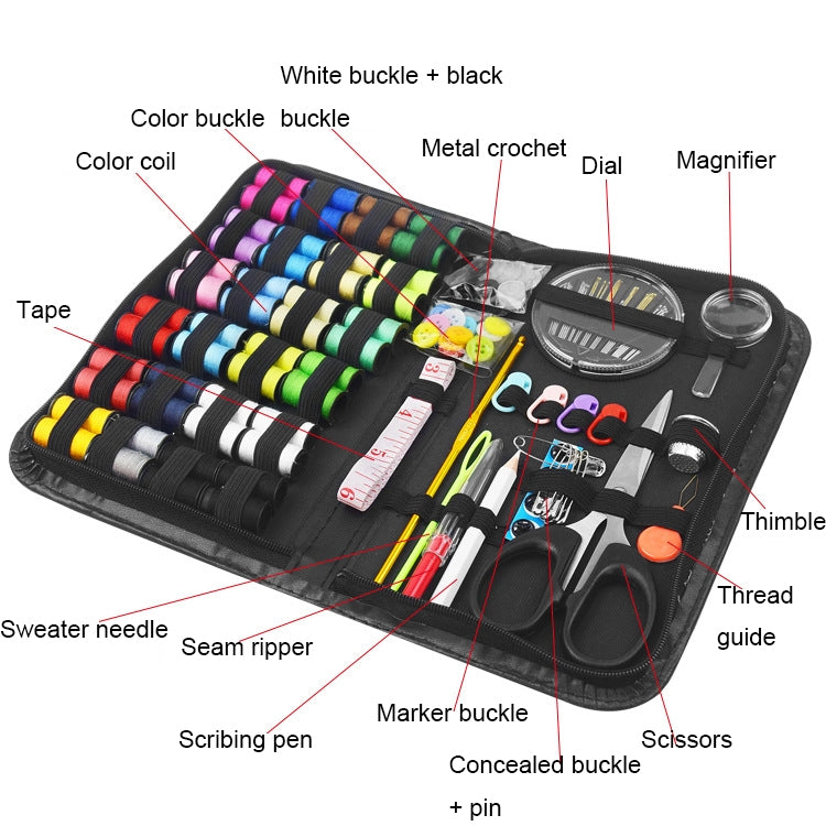 2 Sets 172 In 1 Multifunctional Needle and Thread Tool Set, Spec: Sweater Buttons