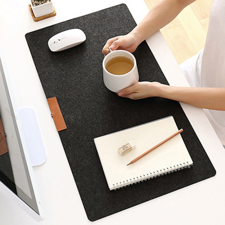 2PCS Felt Keyboard Mouse Pad Desk Pad, Specification: 300 Ã— 700 Ã— 3mm