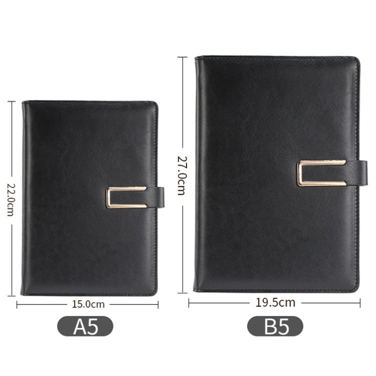 WZJZ0101 PU Leather Thickened Notebook, Specification: A5