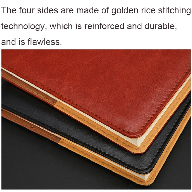WZJZ0101 PU Leather Thickened Notebook, Specification: A5