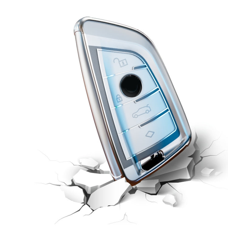 Transparent TPU Car Key Case For BMW Blade Style
