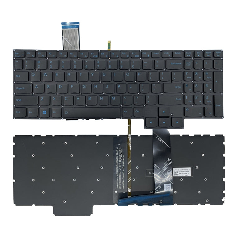 US Version Keyboard With Backlight For Lenovo Legion Y7000 2020/R7000P/R9000P, Color: Black + Blue