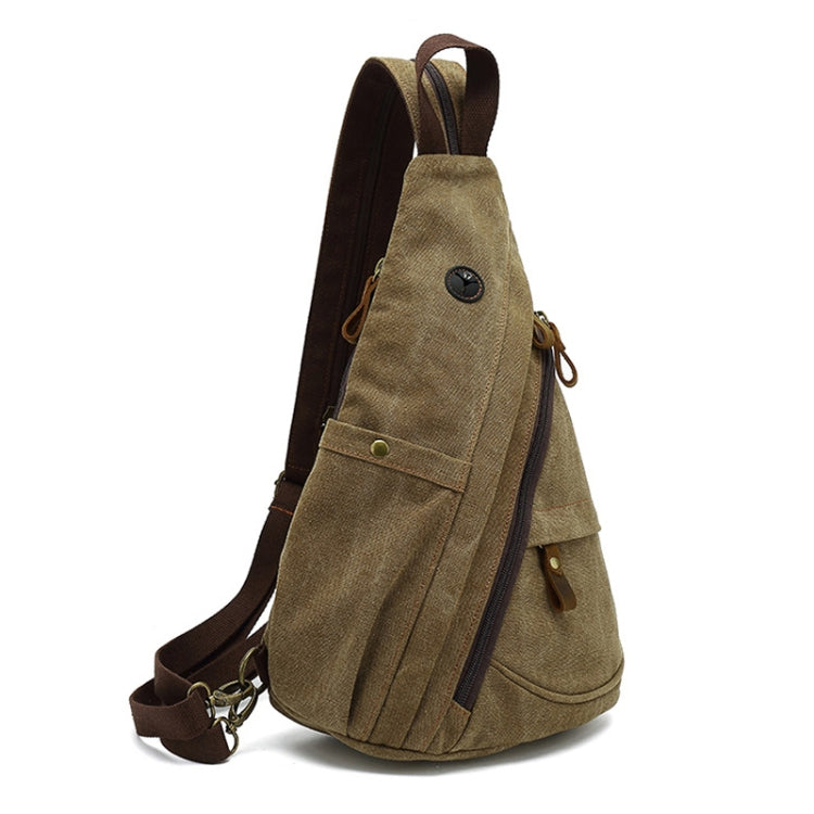 Large Capacity Casual Canvas Chest Bag Men Shoulder Messenger Bag