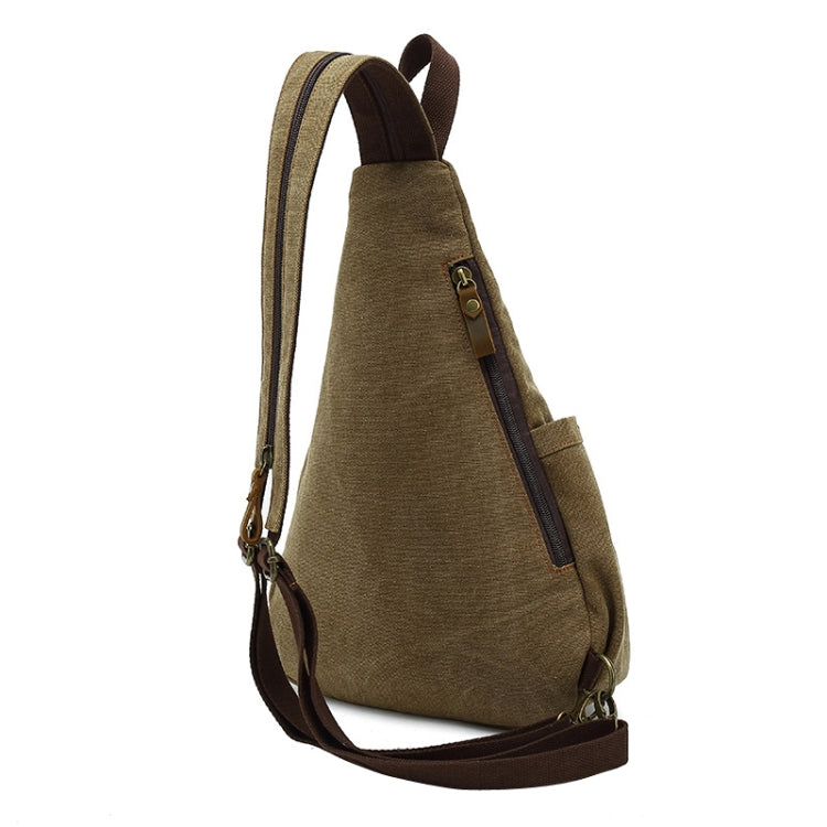 Large Capacity Casual Canvas Chest Bag Men Shoulder Messenger Bag
