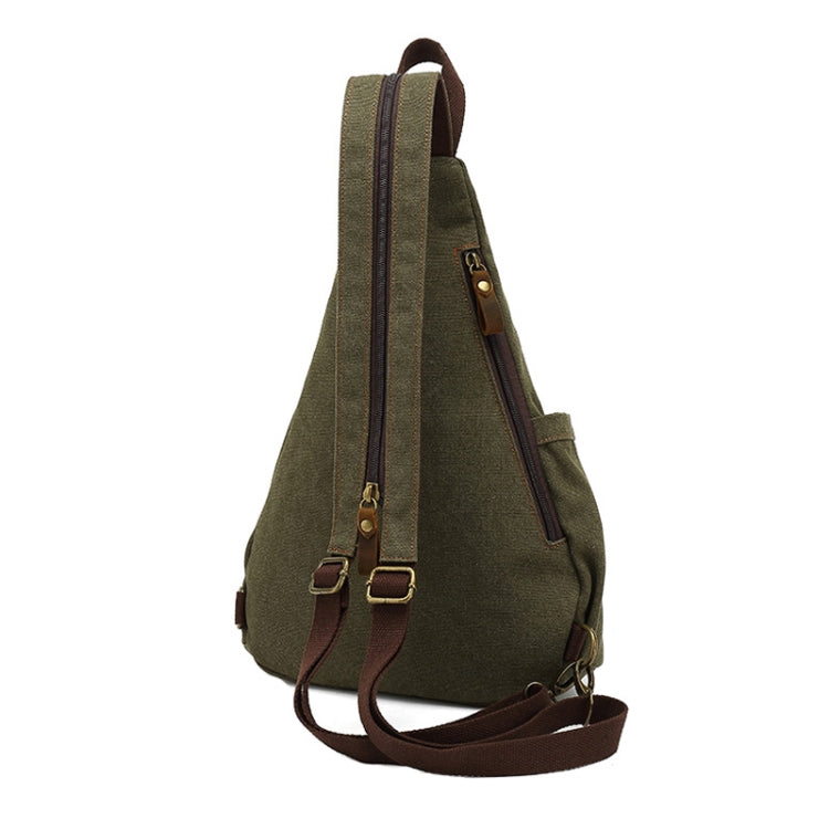 Large Capacity Casual Canvas Chest Bag Men Shoulder Messenger Bag