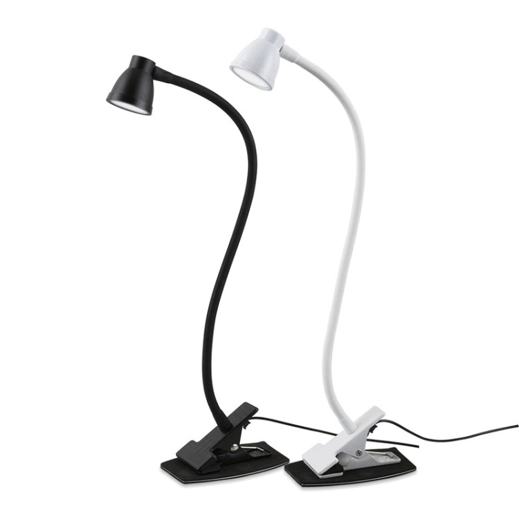 668A001 USB 360 Degree Bend Hose Desk Lamp, Spec: Black Stepless Dimming