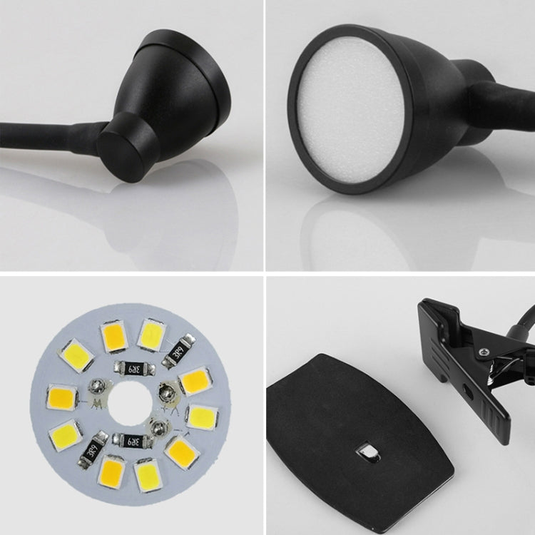 668A001 USB 360 Degree Bend Hose Desk Lamp, Spec: Black Stepless Dimming