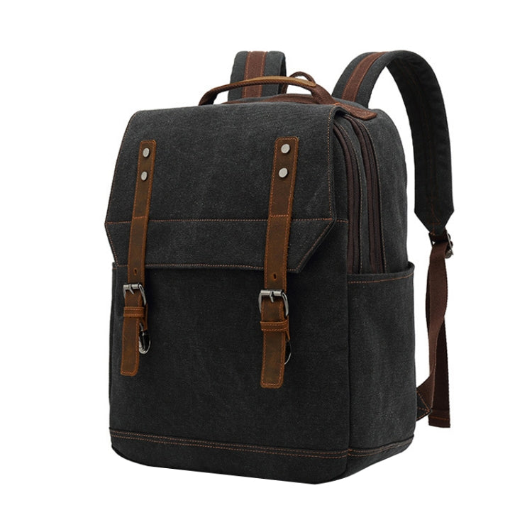 Business Large Capacity Canvas Backpack Outdoor Leisure Travel Computer Bag