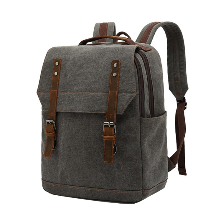 Business Large Capacity Canvas Backpack Outdoor Leisure Travel Computer Bag