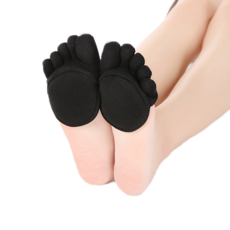3 PCS Anti-Friction Half Palm Sponge Invisible Five-Finger Socks, Color: