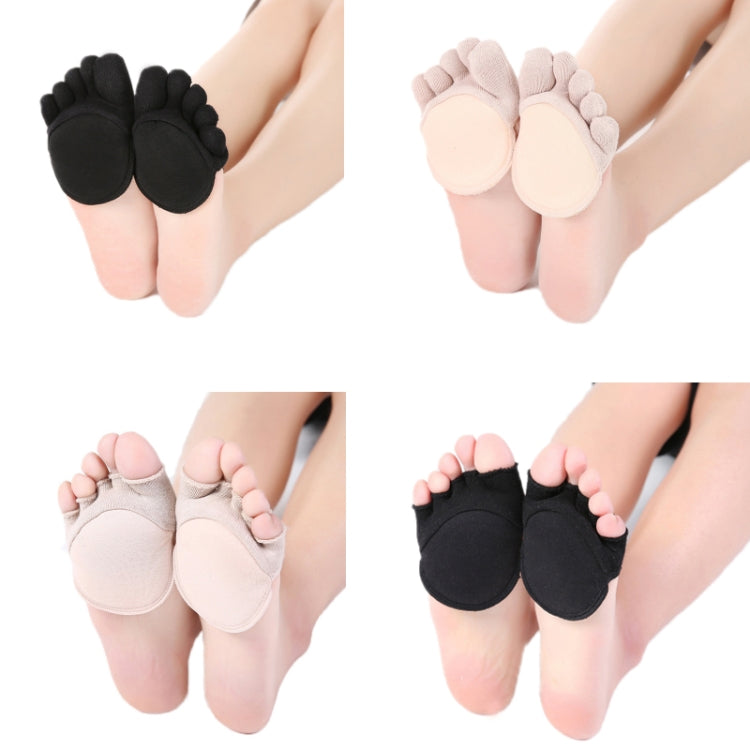 3 PCS Anti-Friction Half Palm Sponge Invisible Five-Finger Socks, Color: