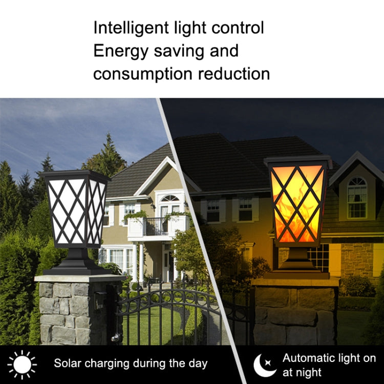 Solar Stigma Flame Lamp Garden Fencee LED Landscape Light(N260C)