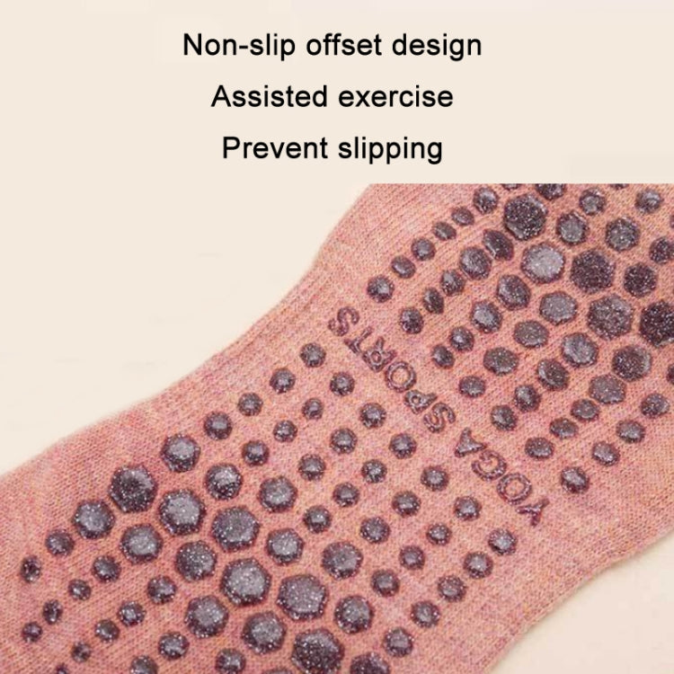 Lengthened Sweat-absorbing Non-slip Yoga Five-finger Socks, Color: