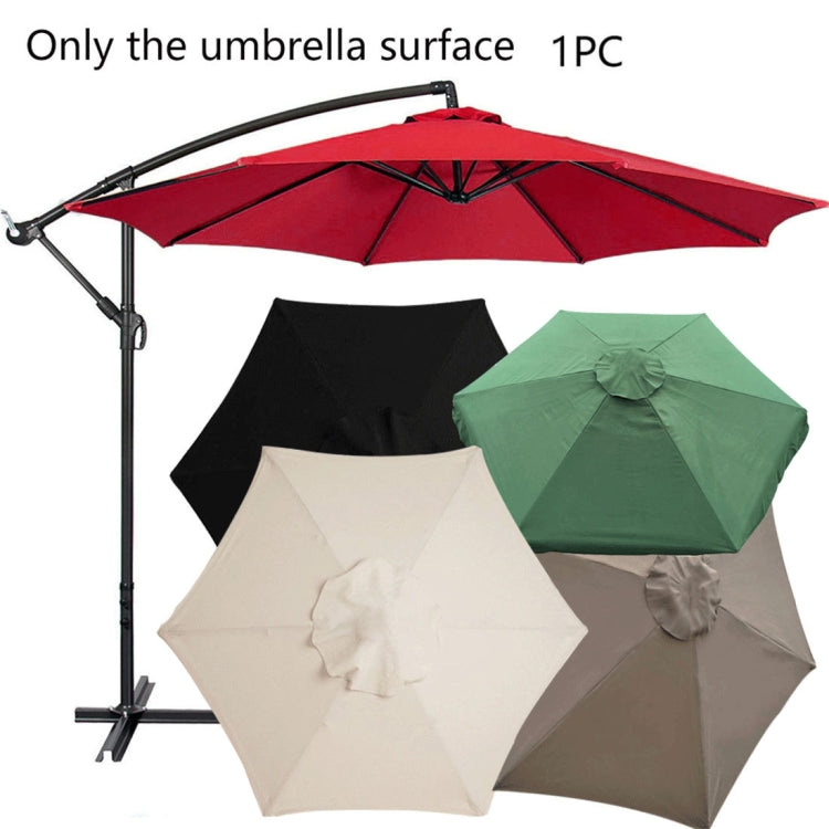 Polyester Parasol Replacement Cloth Round Garden Umbrella Cover, Size: 3m 6 Ribs