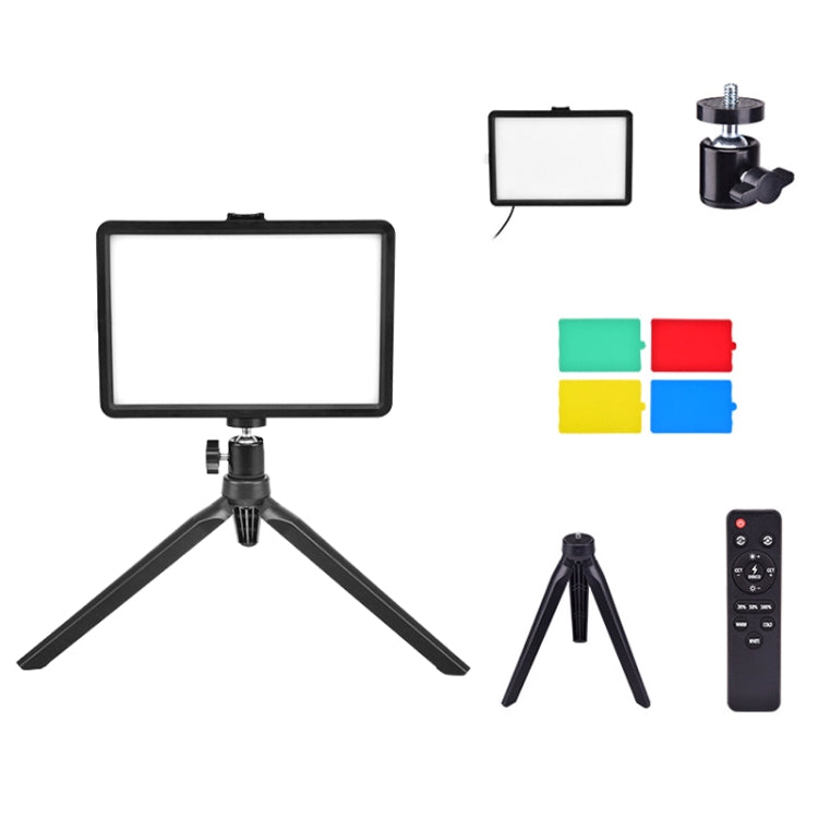 8 Inch Photography Shooting Live Video Fill Light LED Tablet Lamp, Style: Gimbal + 55cm Stand