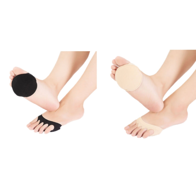 3 PCS Ice Silk Sweat-absorbing Invisible Forefoot Sponge Pad Five-finger Socks, Color: