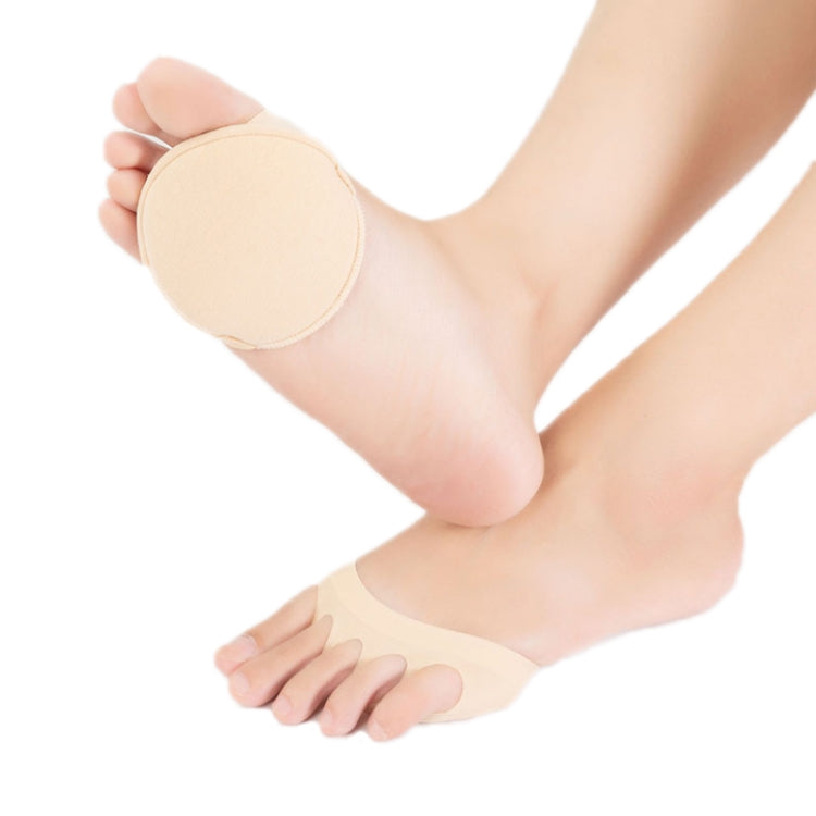 3 PCS Ice Silk Sweat-absorbing Invisible Forefoot Sponge Pad Five-finger Socks, Color: