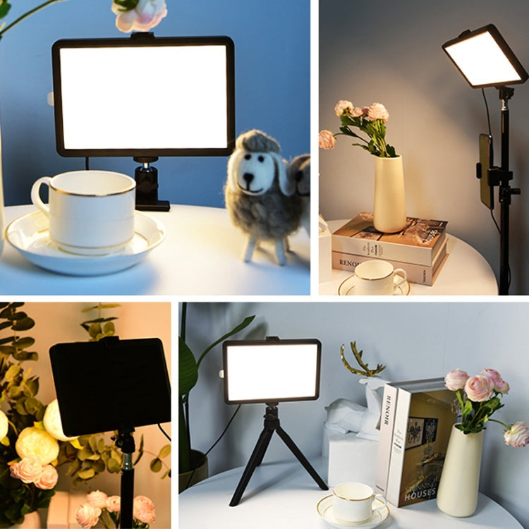 6 inch Portable LED Insertable Live Video Shooting Fill Light Gimbal + Tube Tripod