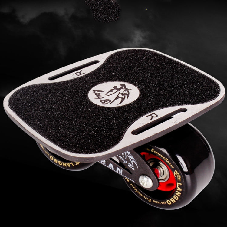 Split Wear-resistant Drifting Metal Skateboard(Moncorete Board Black Wheel)