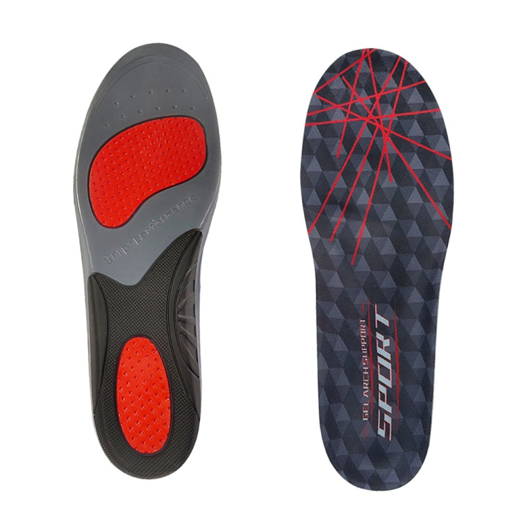 2 Pairs Silicone Shock-absorbing Breathable Sweat-absorbing TPE Insoles, Size: For
