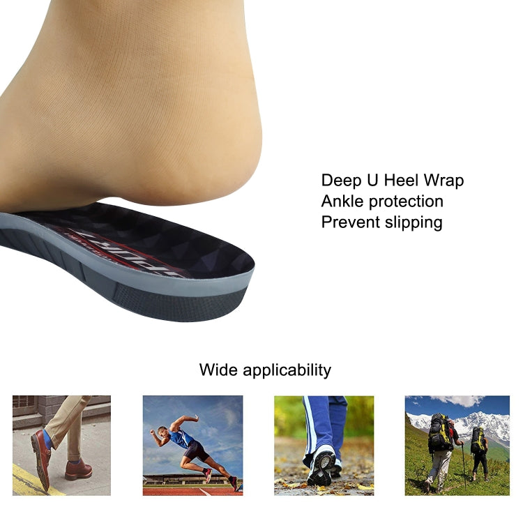 2 Pairs Silicone Shock-absorbing Breathable Sweat-absorbing TPE Insoles, Size: For