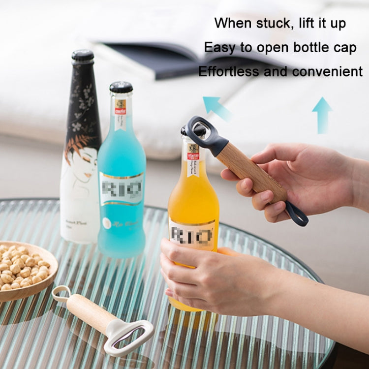Home Kitchen Stainless Steel Bottle Opener Fruit & Vegetable Grater Opener Shell Gray