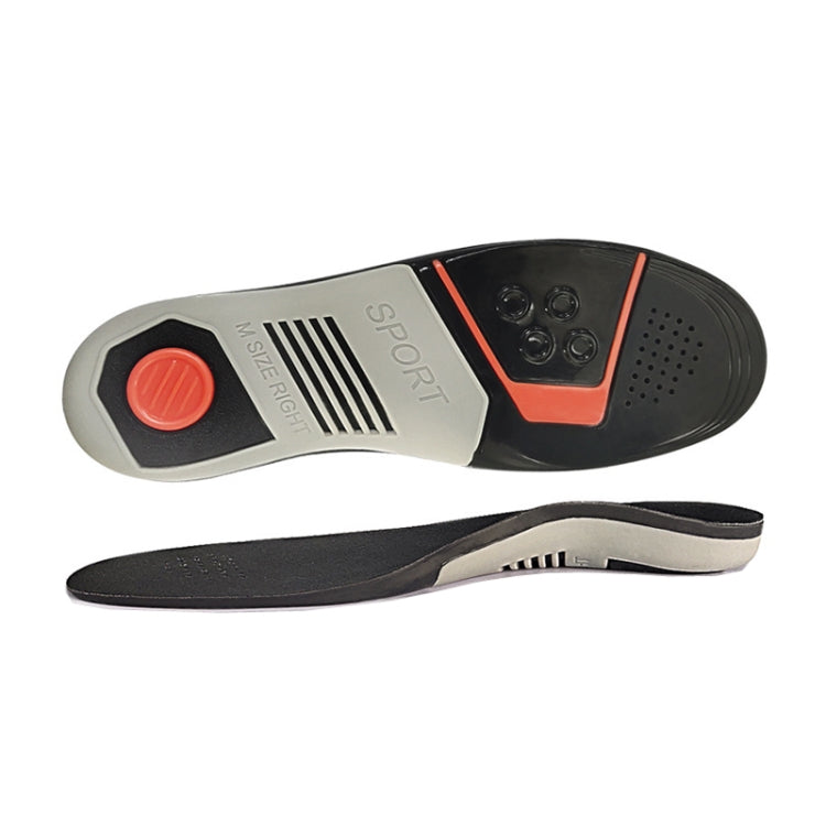 2 Pairs Sports And Casual Insoles TPE Shock Absorption Massage Arch Support Insoles, Size: S