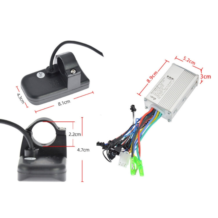 S810H Electric Bicycle Scooter Instrument Display Controller Set, Specification: 24V